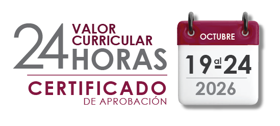 24 horas de valor curricular, certificado de aprobación, 19 al 24 de octubre de 2026